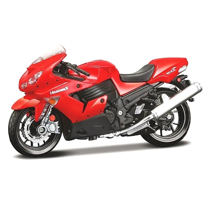 Miniatura Moto Kawasaki Ninja Zx 14R 1/18 Vermelho Maisto 35300
